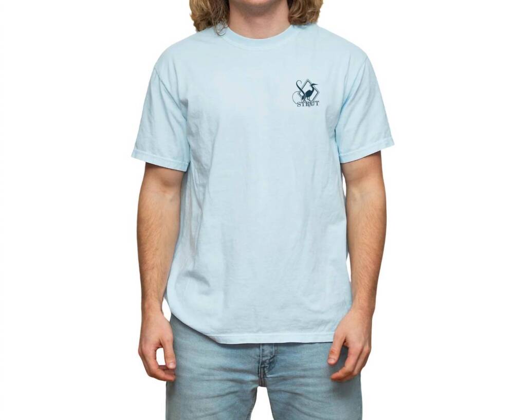NEW SOUTHERN STRUT retro duck hunt tee in chambray